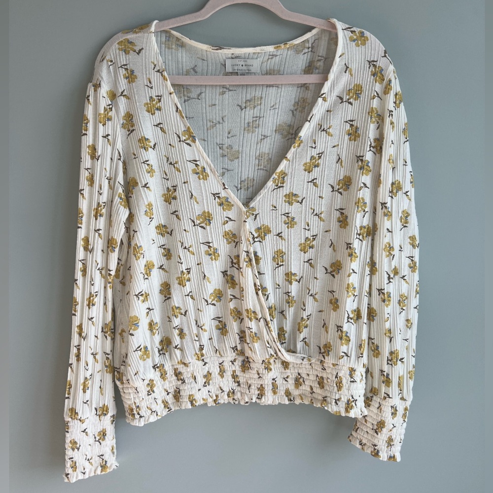 Lucky Brand Wrap Top